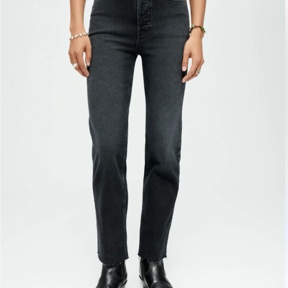 NWT RE/DONE 70s High-Rise Stove Pipe Straight-Leg Jeans - Picture 3 of 11